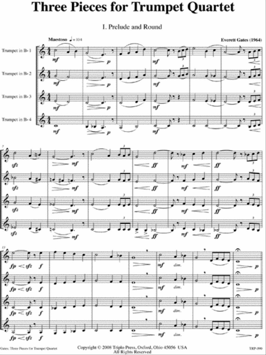 Three Pieces Three Pieces Small Ensemble scores gallery preview page 2