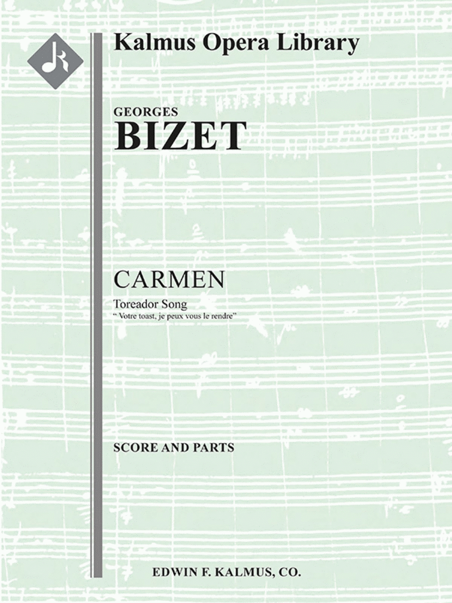 Carmen Act II, Toreador Song: Votre toast, je peux vous le rendre String Orchestra scores gallery preview page 1