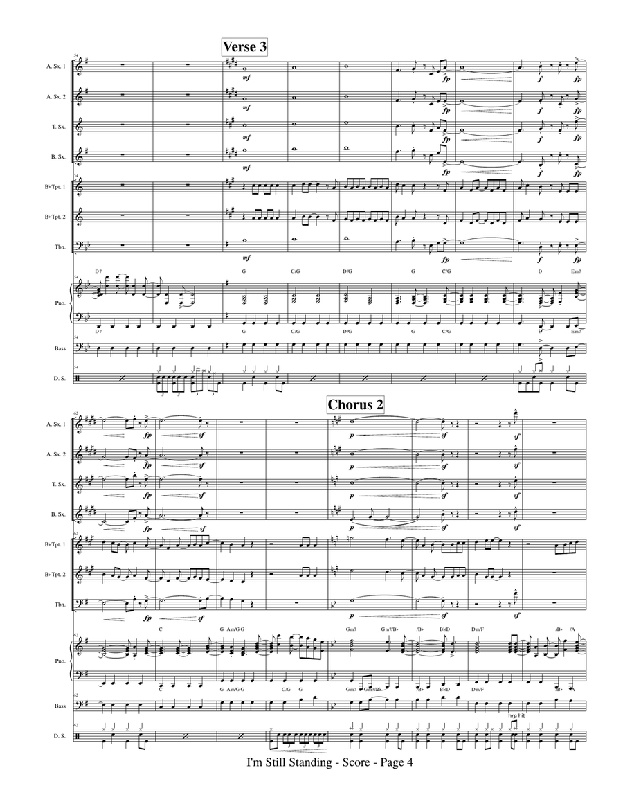 I'm Still Standing Small Ensemble scores gallery preview page 6