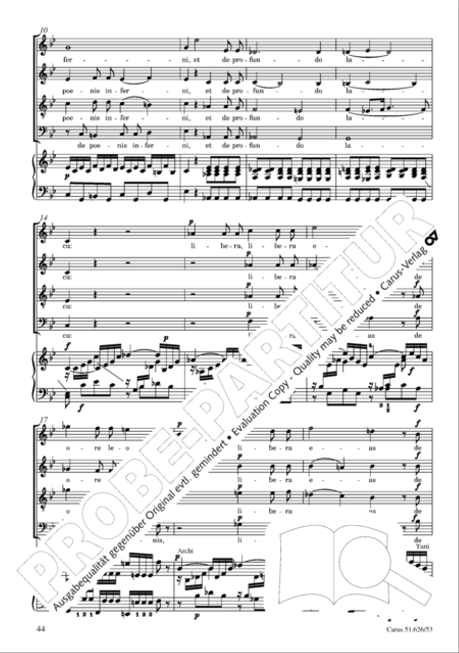 Requiem 4-Part scores gallery preview page 51