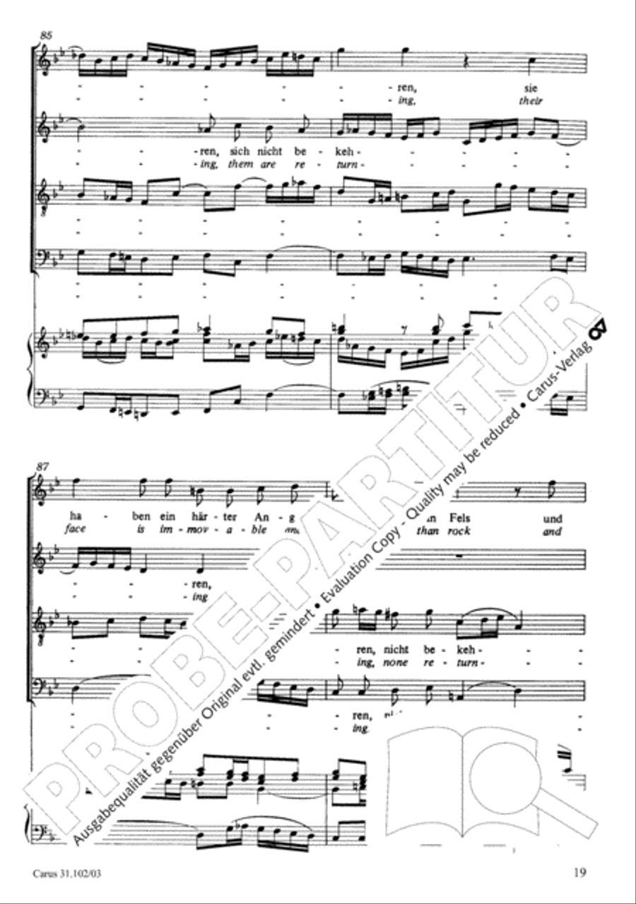 Lord God, your eyes are seeing truth in trusting (Herr, deine Augen sehen nach dem Glauben) ATB scores gallery preview page 20