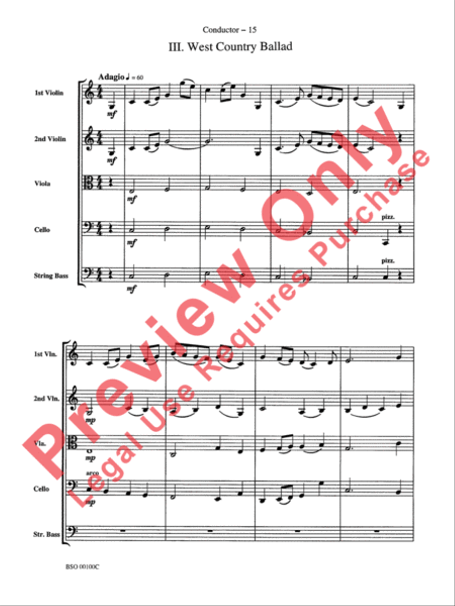 Knightsbridge Suite Knightsbridge Suite String Orchestra scores gallery preview page 17