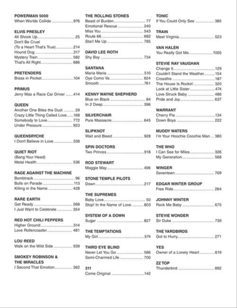 Bass Tab White Pages Bass Guitar Tablature scores gallery preview page 8