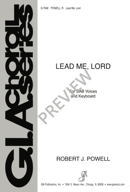 Lead Me, Lord