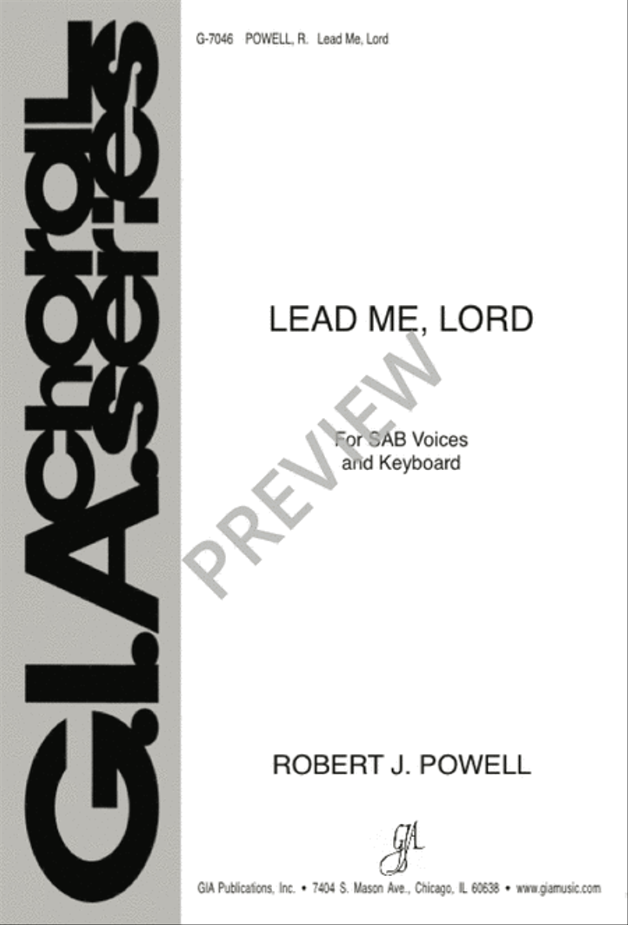 Lead Me, Lord 3-Part scores gallery preview page 1