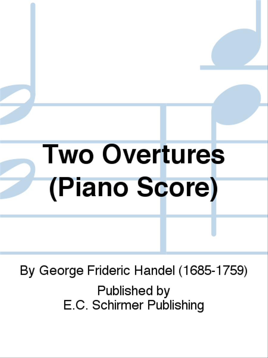 Two Overtures Orchestra scores gallery preview page 1
