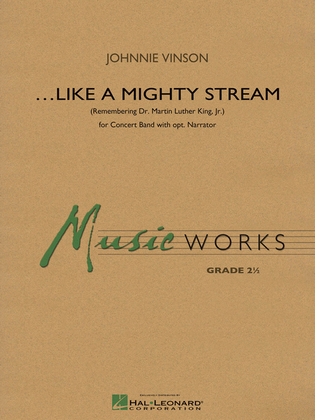 Book cover for Like a Mighty Stream (for Concert Band and Narrator)