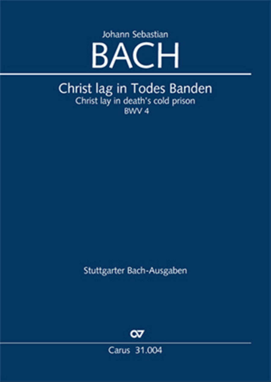 Christ lay in death's cold prison (Christ lag in Todesbanden) 4-Part scores gallery preview page 1