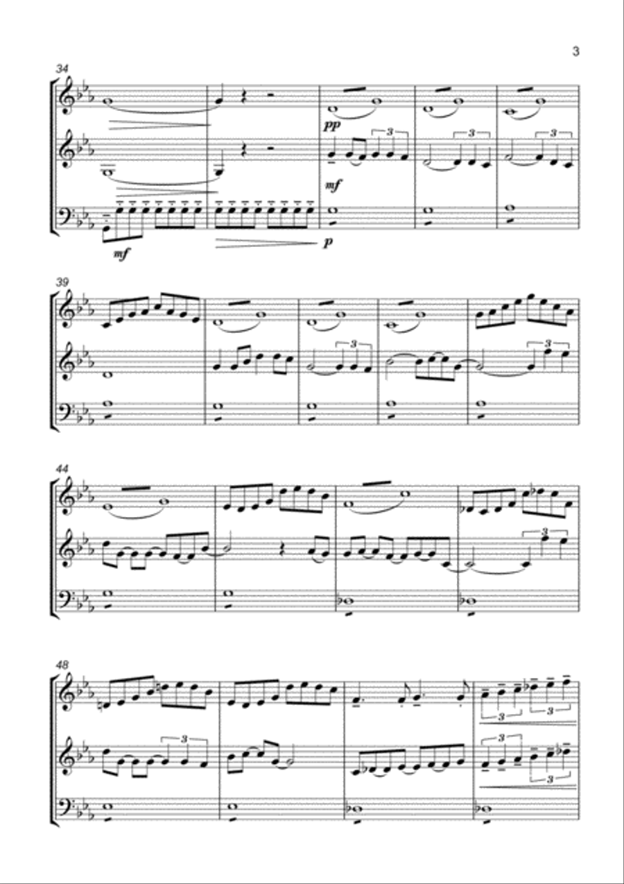 Ondivago (Trio: flute, violin, cello) Small Ensemble scores gallery preview page 4