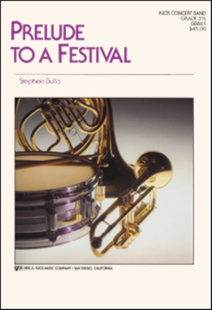 Prelude to a Festival Concert Band scores gallery preview page 1