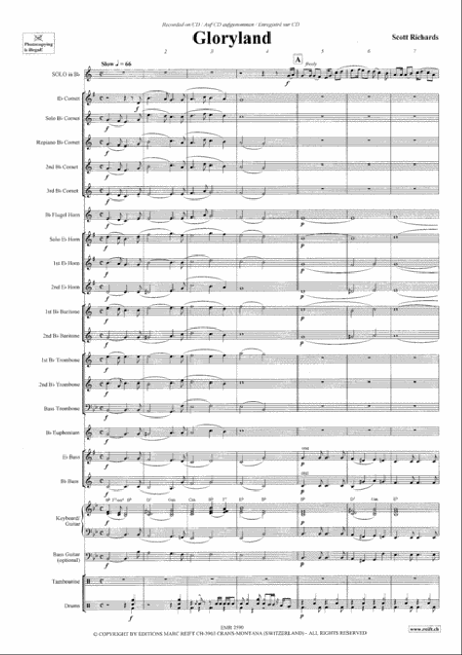 Gloryland Brass Band scores gallery preview page 4