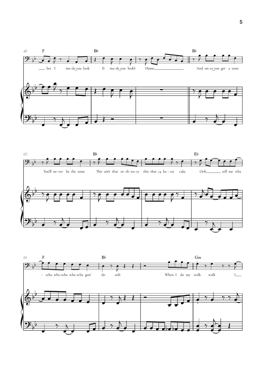 Made You Look Piano scores gallery preview page 6
