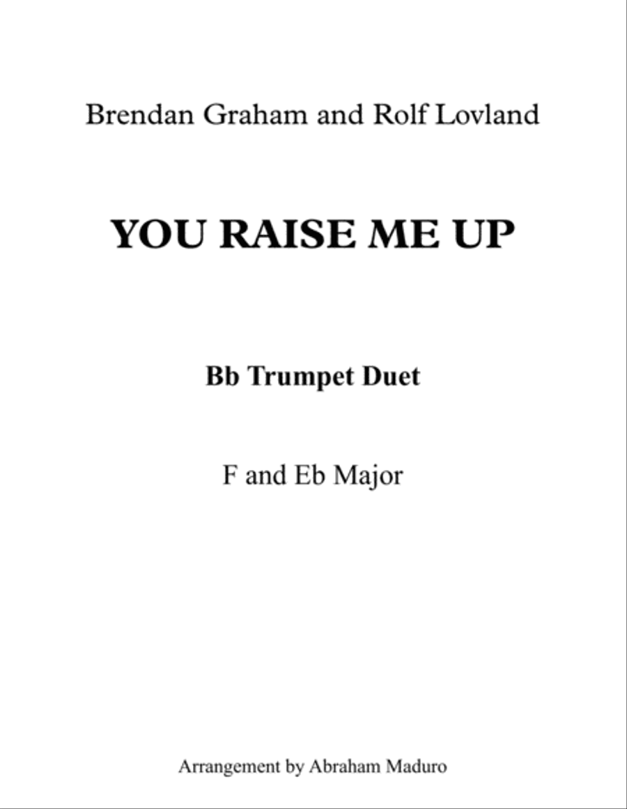 You Raise Me Up Trumpet Duet scores gallery preview page 1