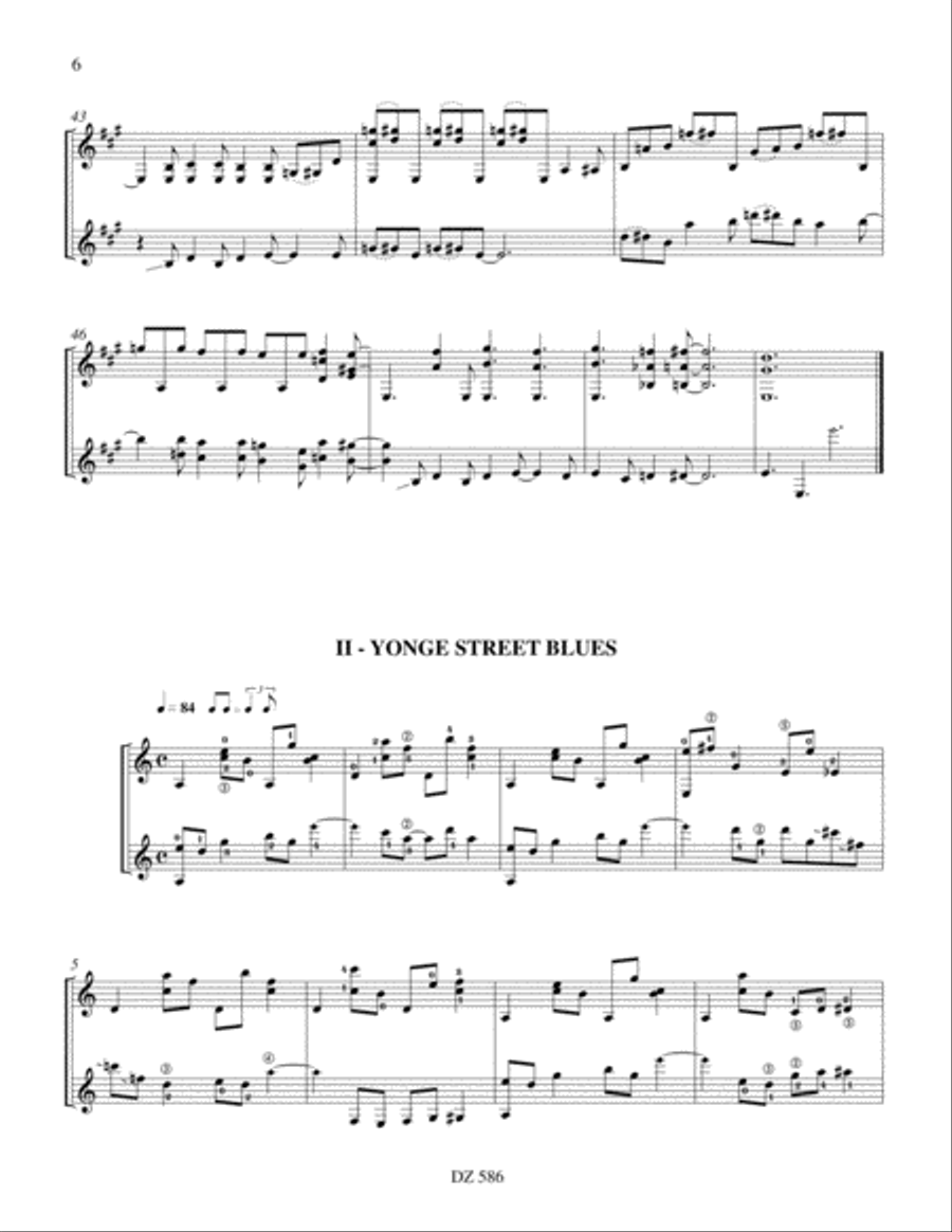 Two's Blues Two's Blues Electric Guitar scores gallery preview page 6
