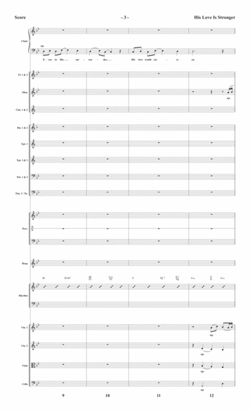 His Love is Stronger - Orchestral Score and CD with Printable Parts