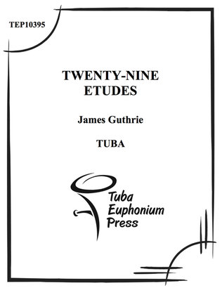 Book cover for Twenty-nine Etudes