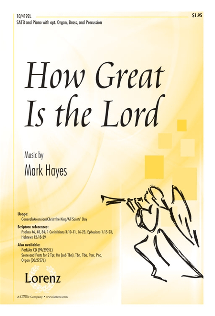 How Great Is the Lord 4-Part scores gallery preview page 1