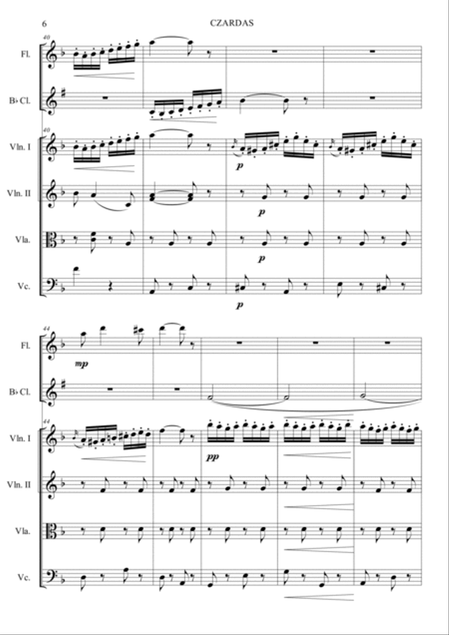 Czardas Czardas Orchestra scores gallery preview page 6