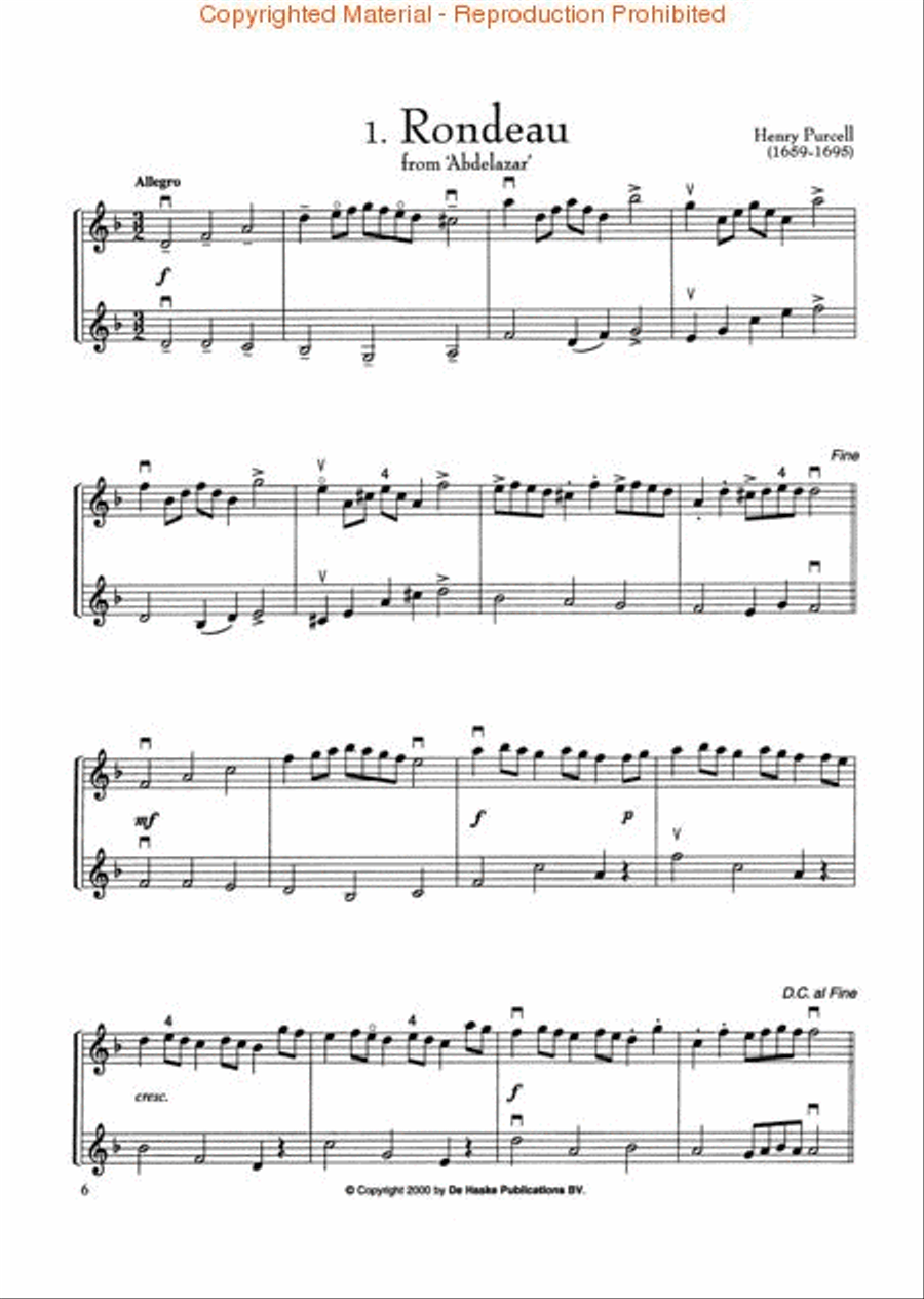 Classical Duets for Violin String Duet scores gallery preview page 2
