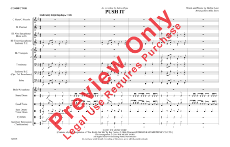 Push It Marching Band scores gallery preview page 8