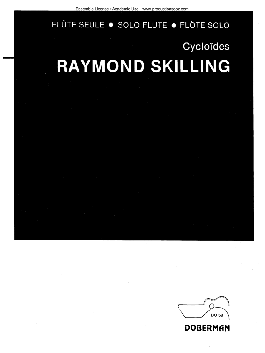 Cycloïdes Cycloïdes Flute Solo scores gallery preview page 1