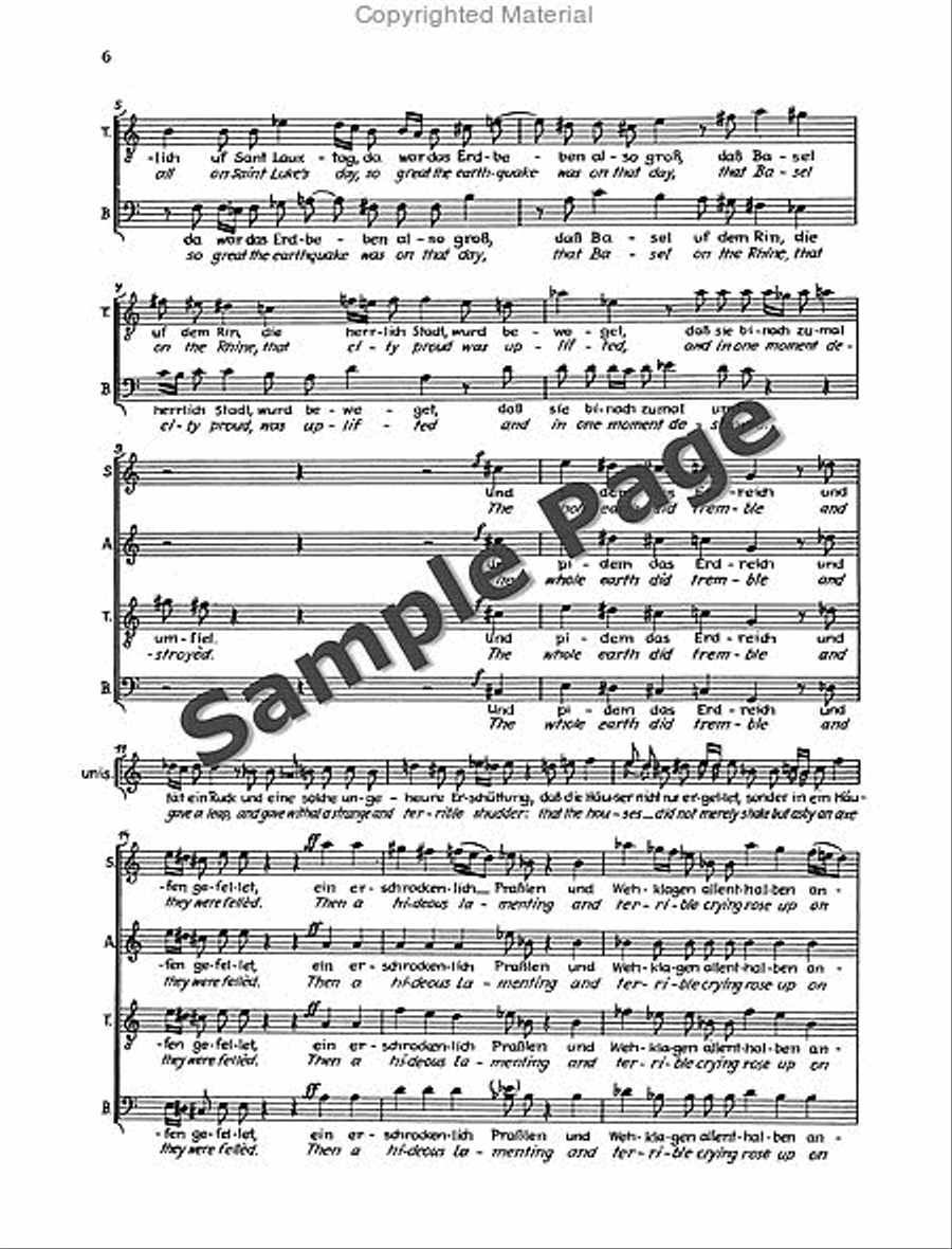 Der Tod Zu Basel Vocal Score 4-Part scores gallery preview page 9