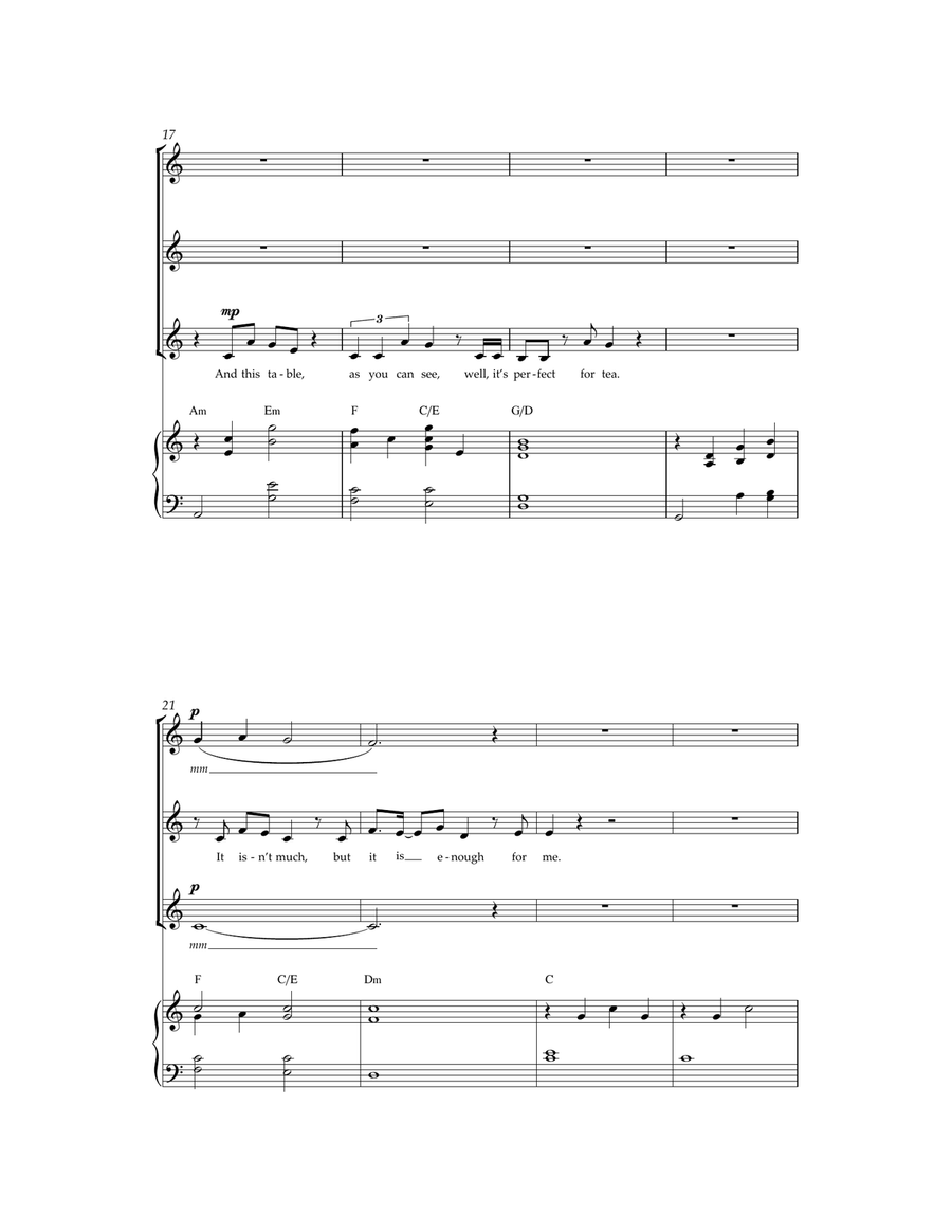 My House ('From Matilda The Musical') Choir scores gallery preview page 3