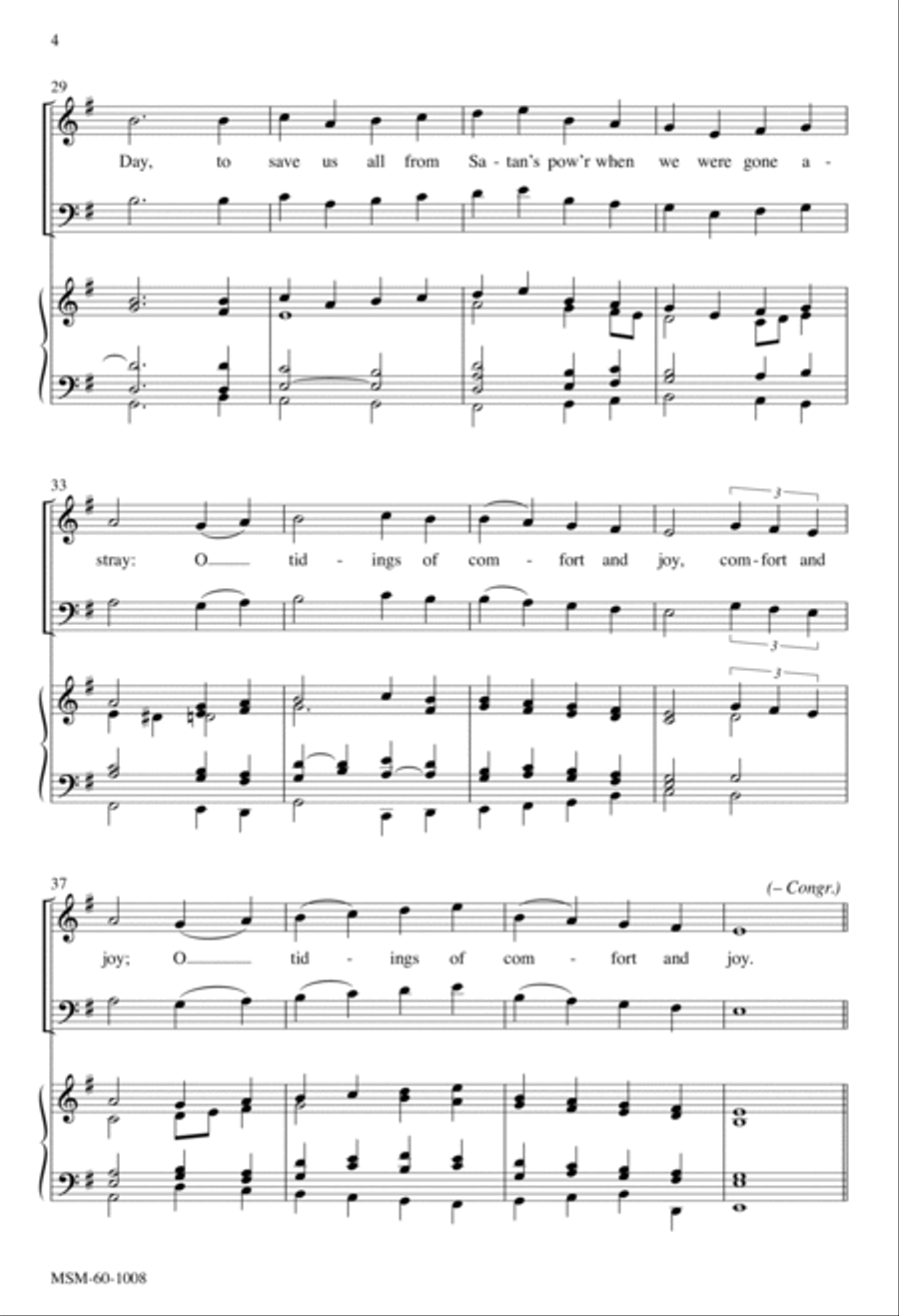 God Rest You Merry, Gentlemen 4-Part scores gallery preview page 4