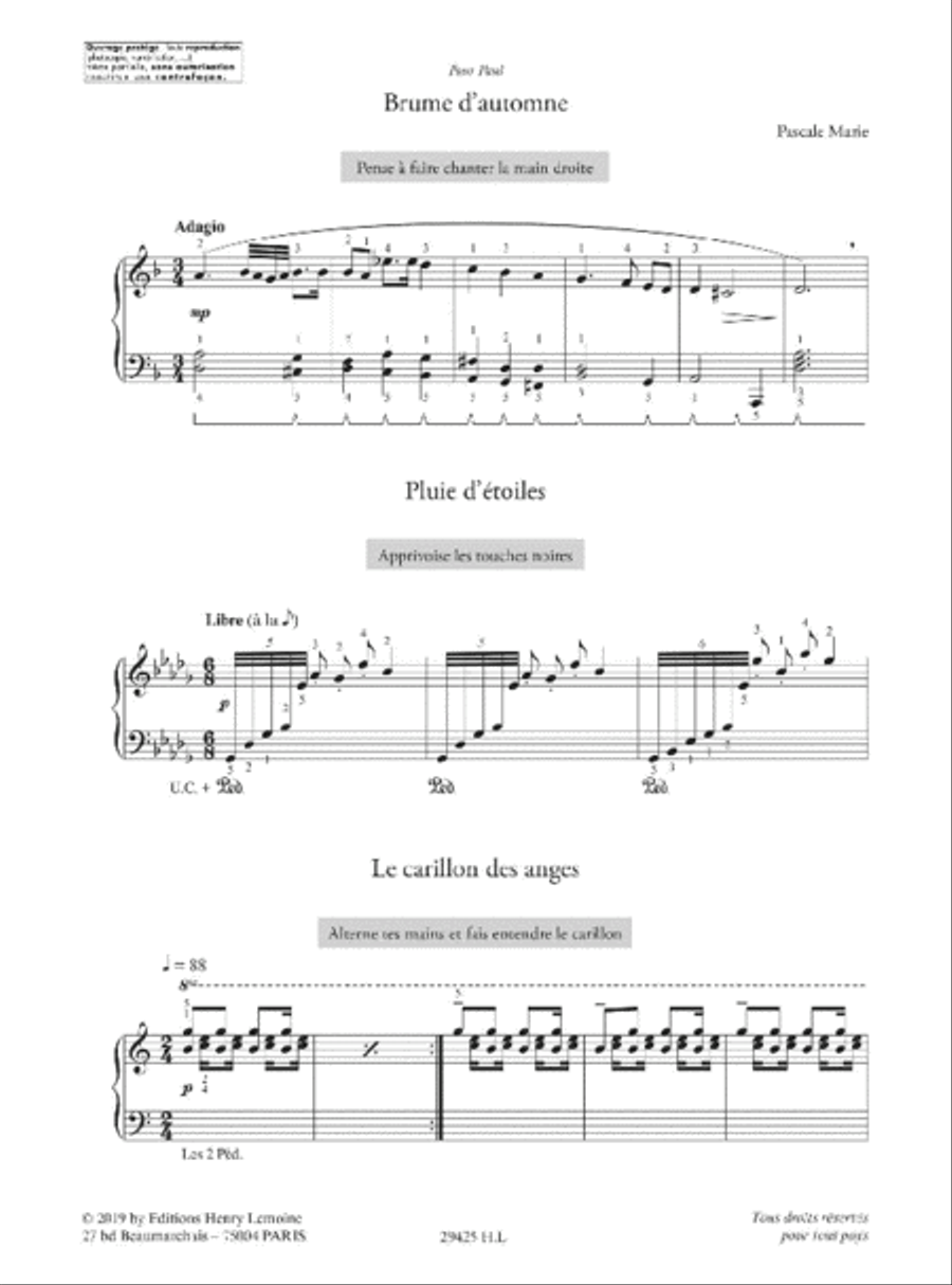 Passer le cap du 1er cycle Piano Solo scores gallery preview page 2