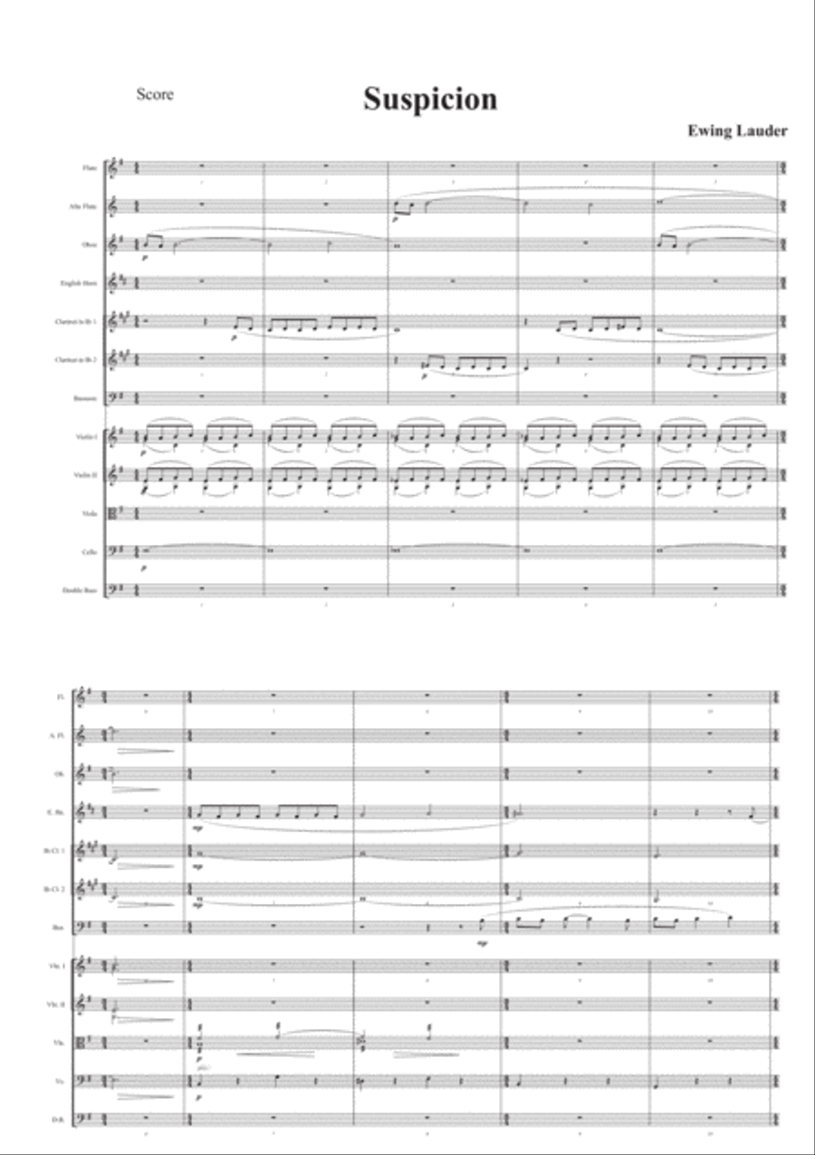Suspicion Chamber Orchestra scores gallery preview page 1