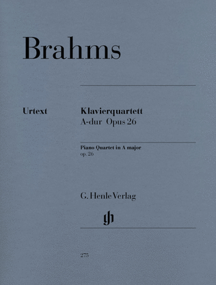 Book cover for Piano Quartet A Major Op. 26