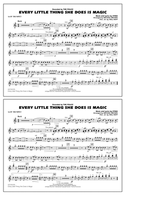 Book cover for Every Little Thing She Does Is Magic - 1st Bb Trumpet