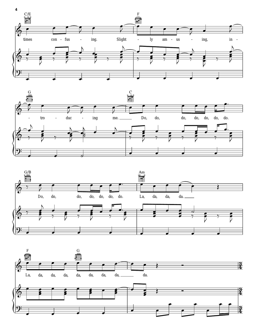 Introducing Me (from Camp Rock 2) Piano, Vocal, Guitar scores gallery preview page 4