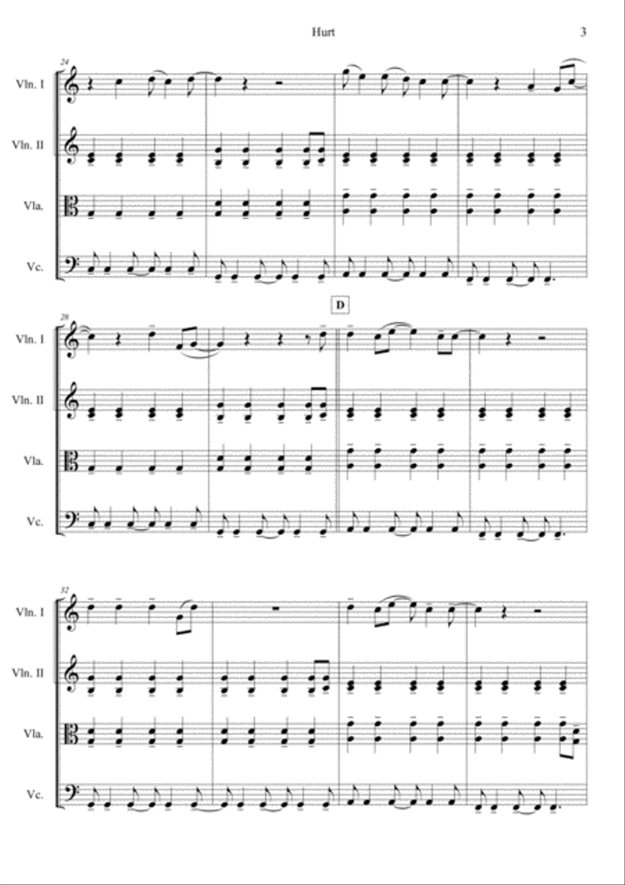 Hurt String Quartet scores gallery preview page 5