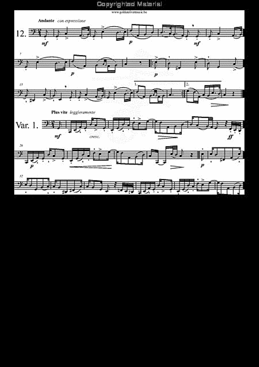 12 Etudes Tuba scores gallery preview page 13