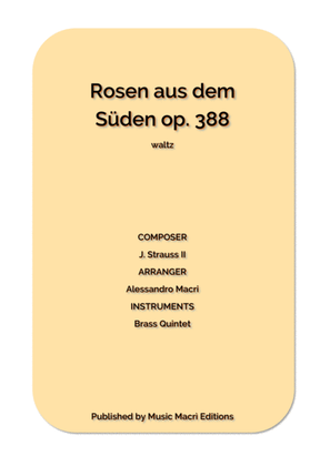 Book cover for Rosen aus dem Süden op. 388 waltz