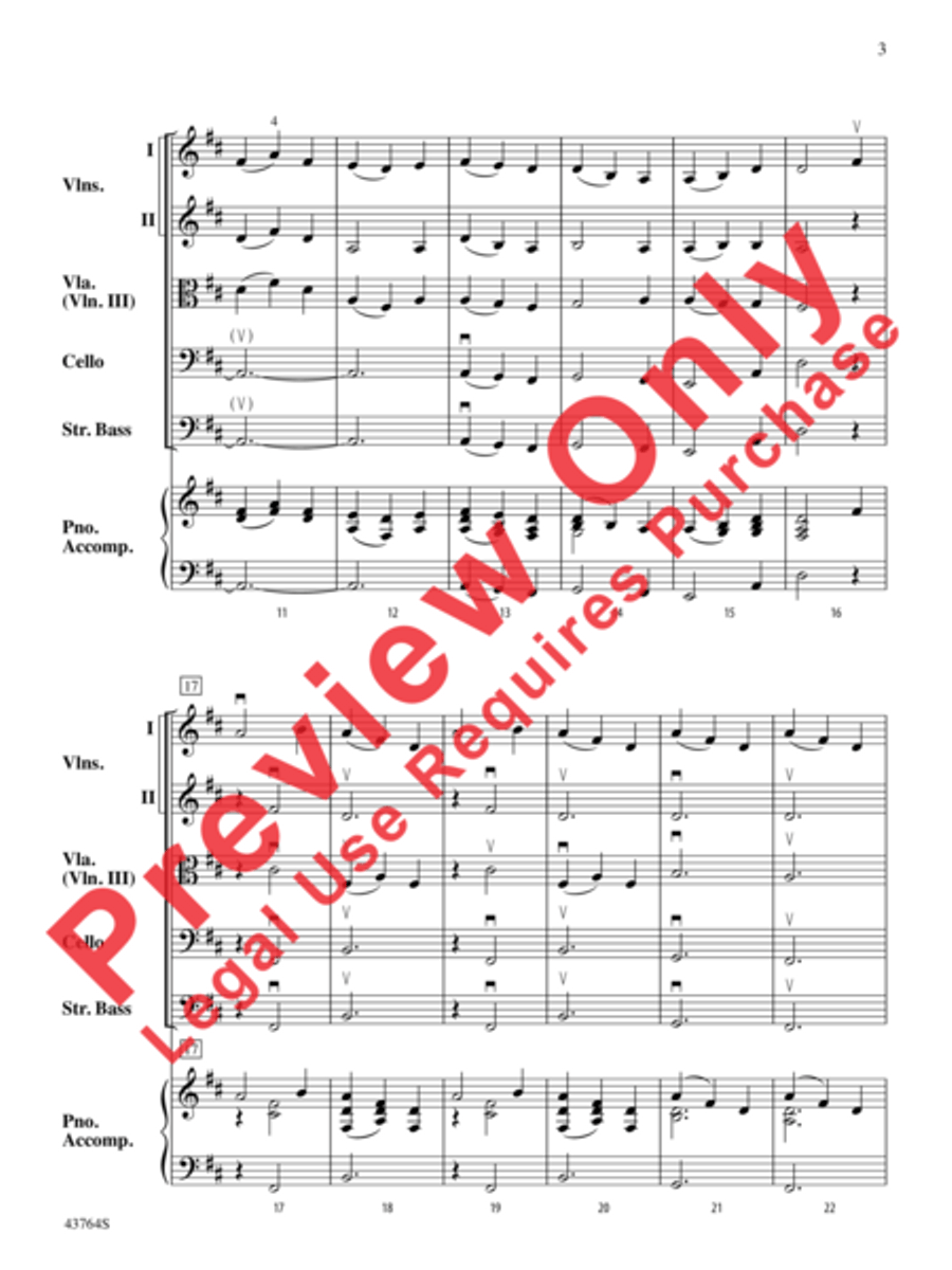 Scottish Folk Song String Orchestra scores gallery preview page 4