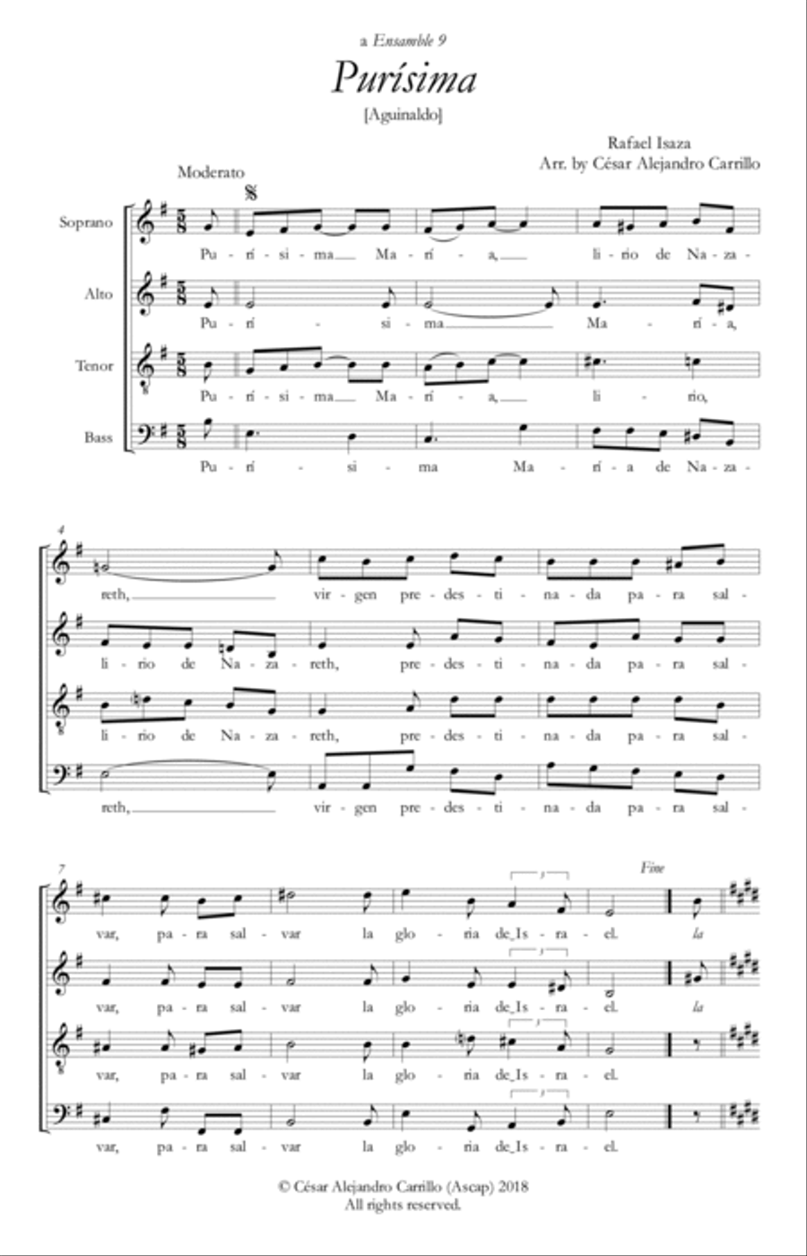 Dos aguinaldos venezolanos del siglo XIX 4-Part scores gallery preview page 3