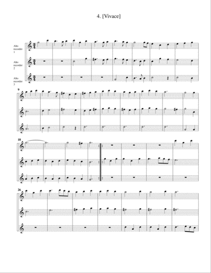 2 suites for 3 Alto recorders Alto Recorder scores gallery preview page 6