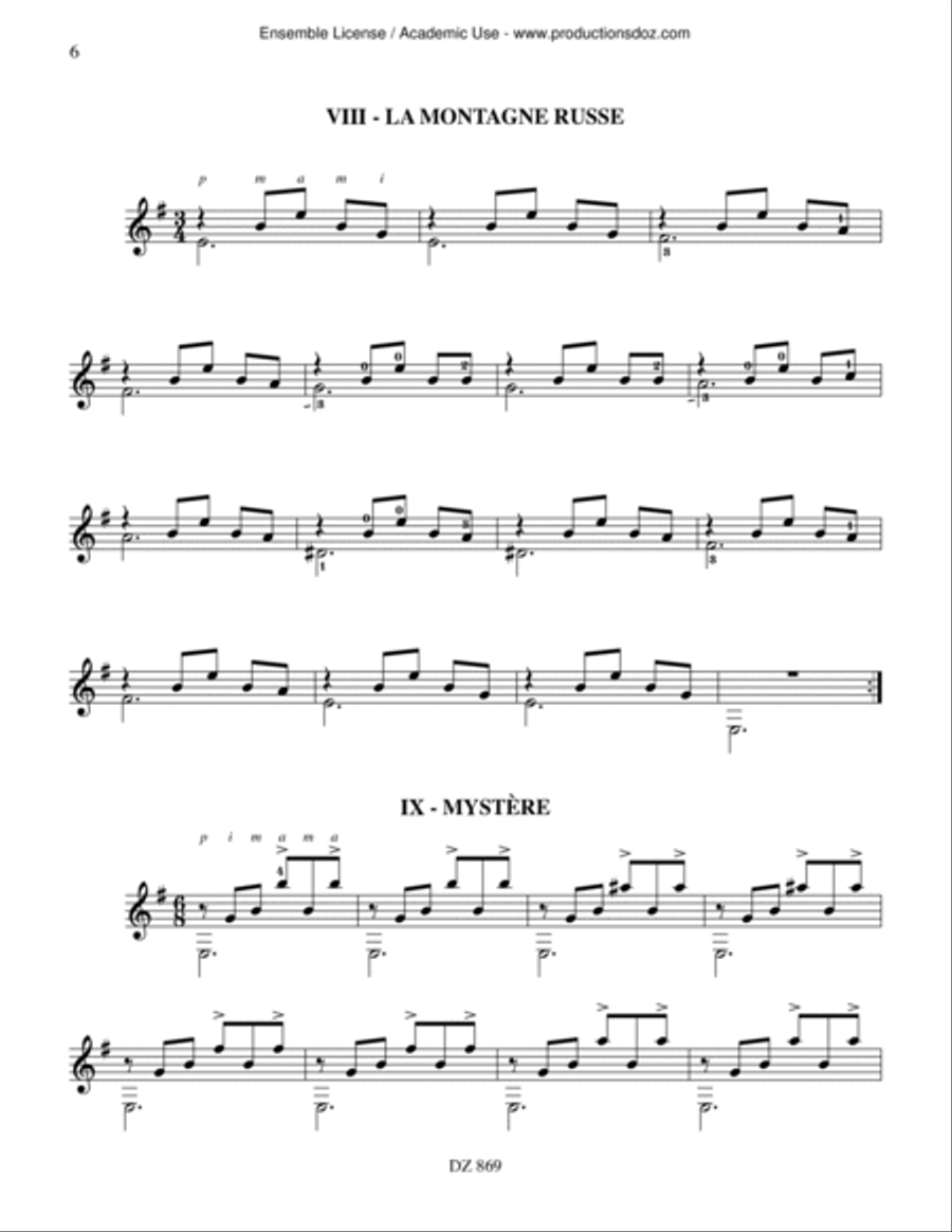 15 études 15 études Classical Guitar scores gallery preview page 6