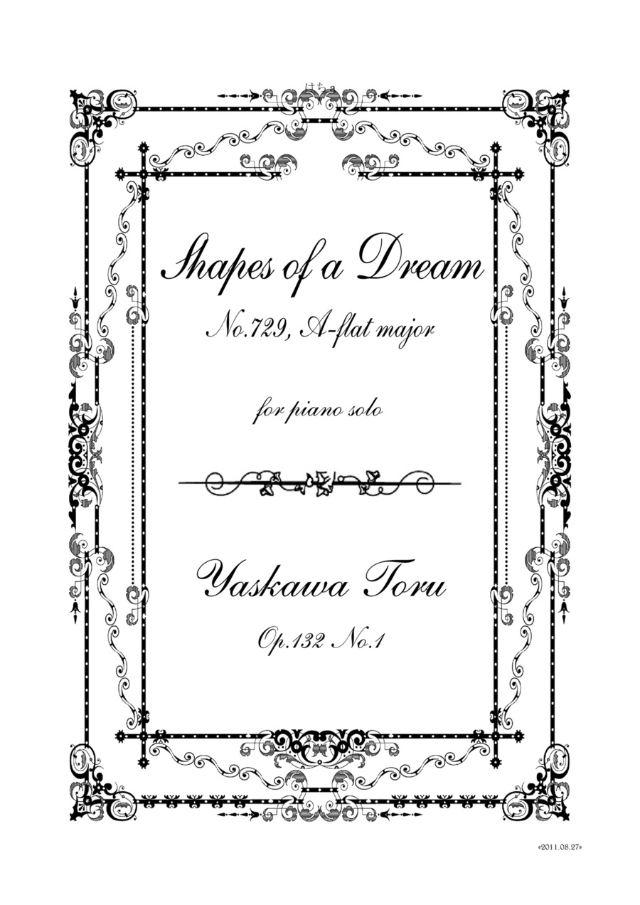 Shapes of a Dream No.729, A-flat major, Op.132 No.1 Piano Solo scores gallery preview page 1