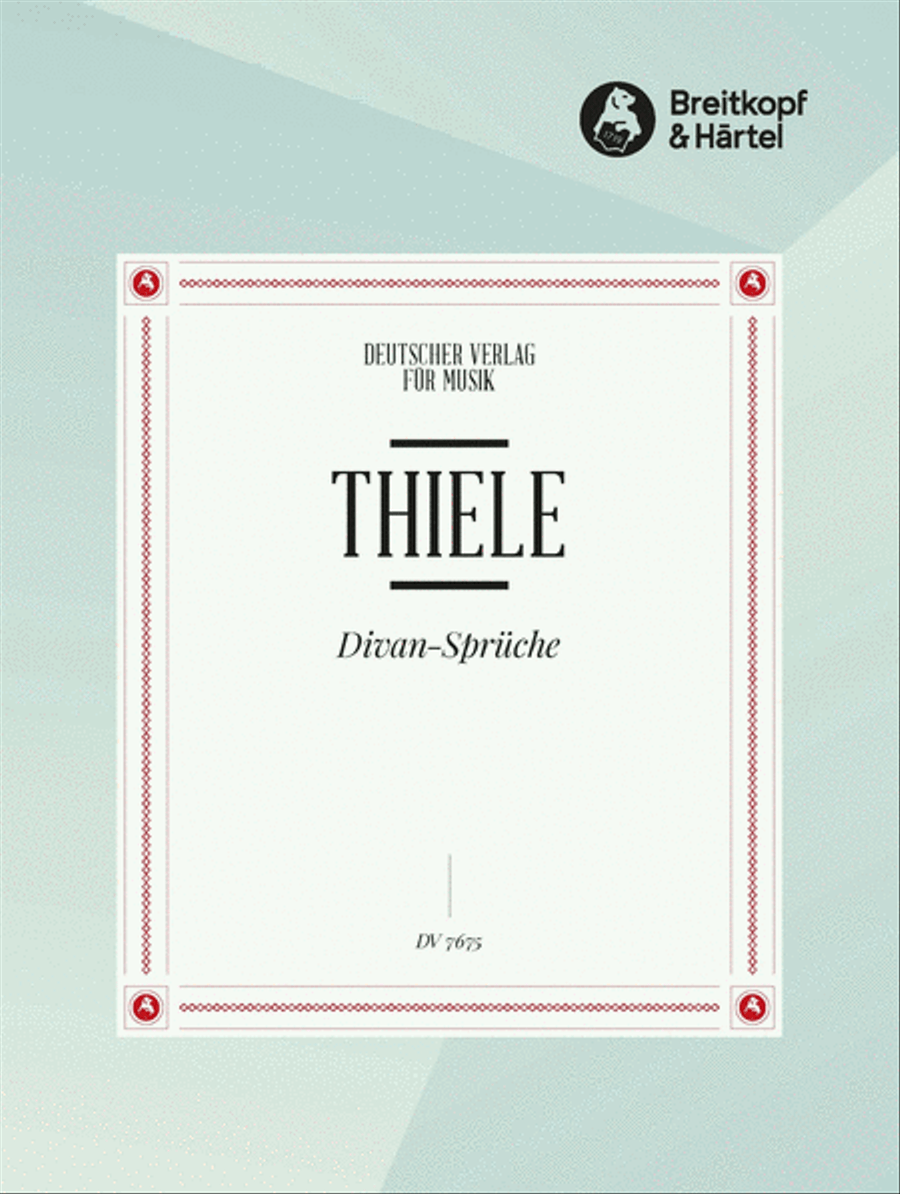 Divan-Sprüche A Cappella scores gallery preview page 1