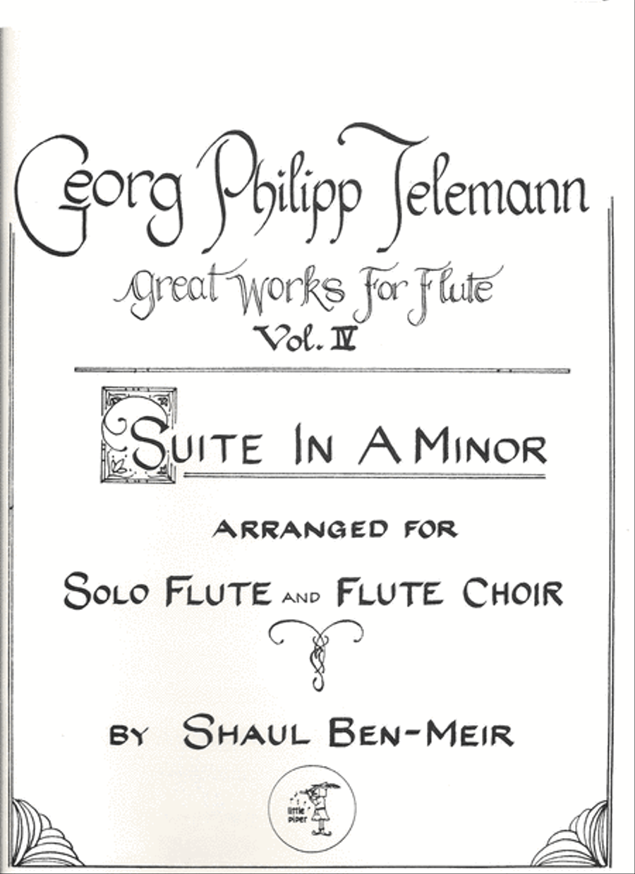 Suite In A Minor Flute Choir scores gallery preview page 1