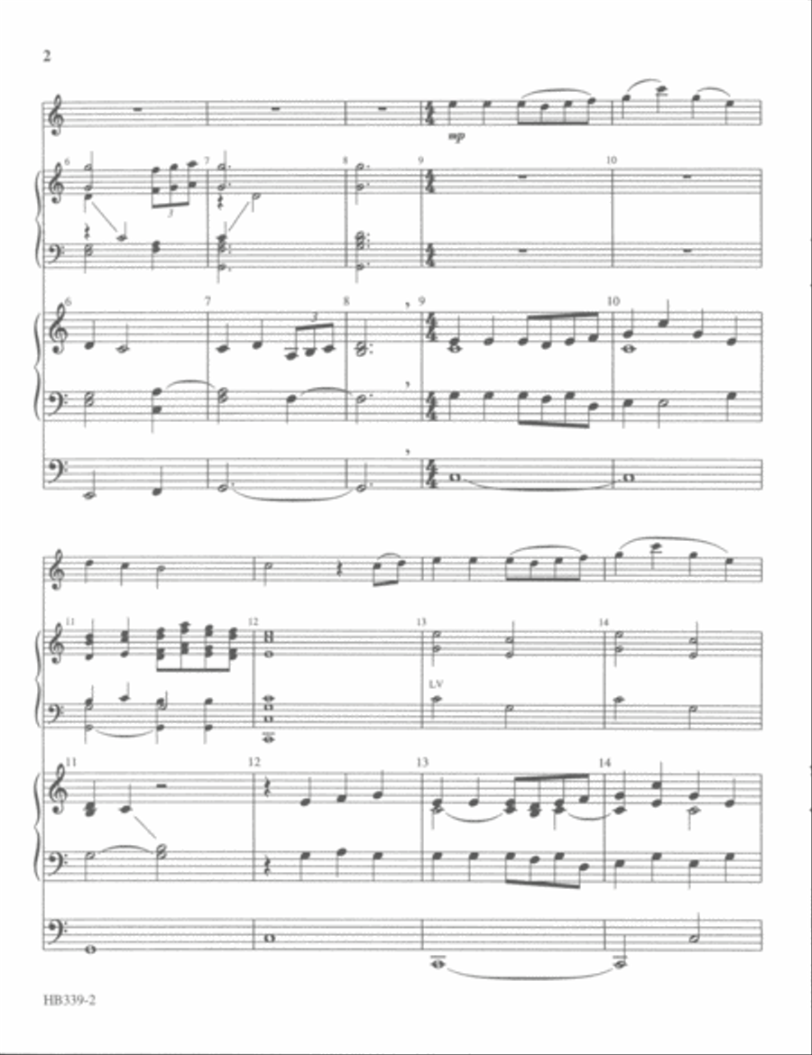 Savior, Shepherd, King of Love - full score Handbell Choir scores gallery preview page 7