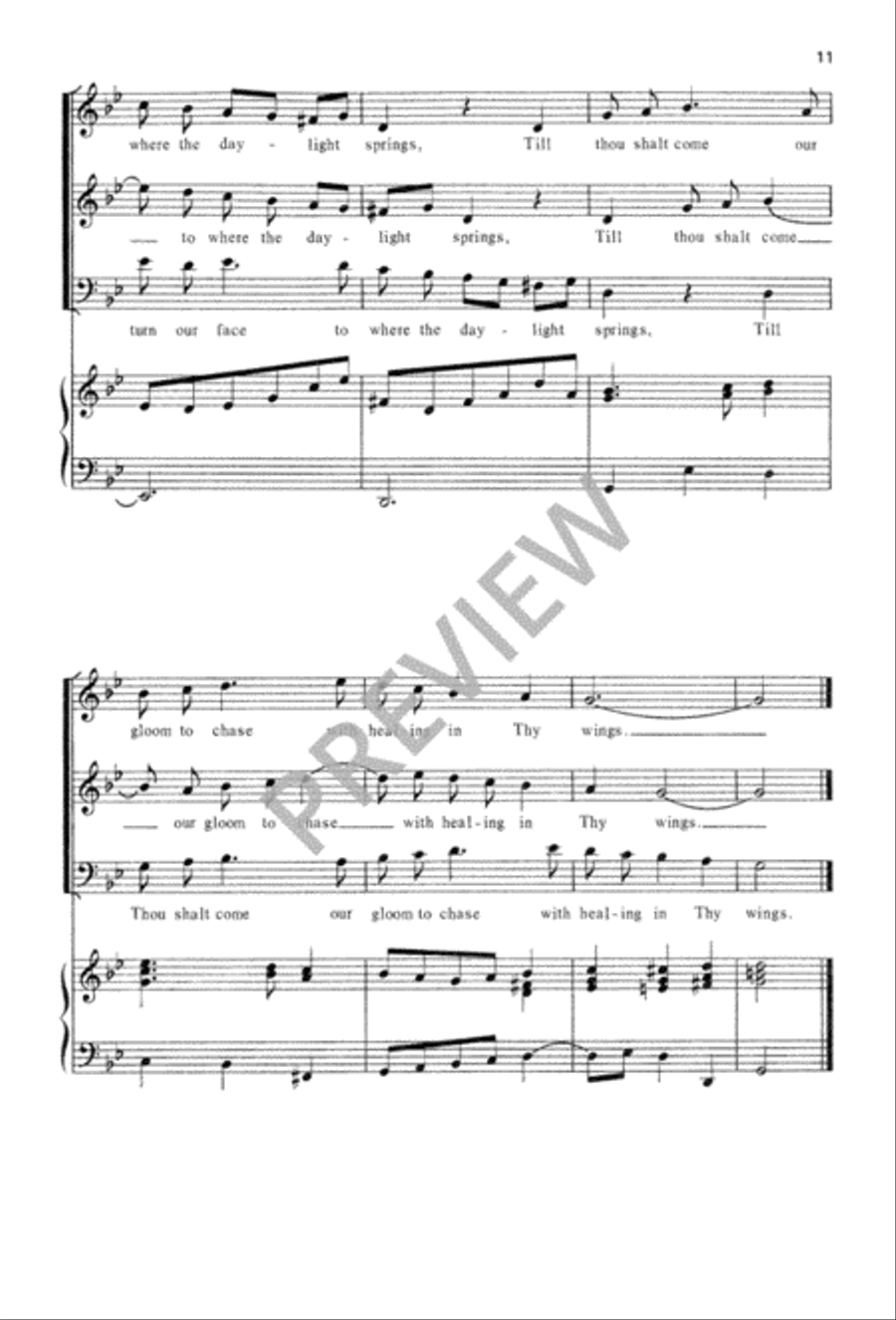 Three Canonic Anthems for Advent 3-Part scores gallery preview page 12