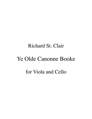 YE OLD CANONNE BOOKE for Viola and Cello