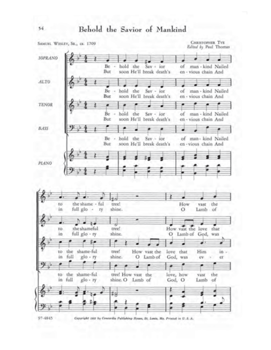 A First Motet Book 4-Part scores gallery preview page 16