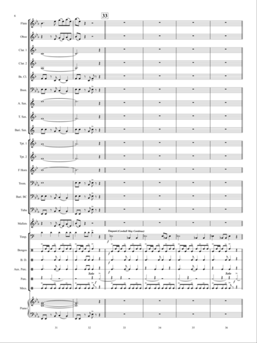 Siesta San Anton Siesta San Anton Concert Band scores gallery preview page 7