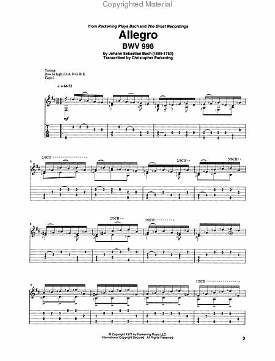 Christopher Parkening – Solo Pieces Acoustic Guitar scores gallery preview page 2