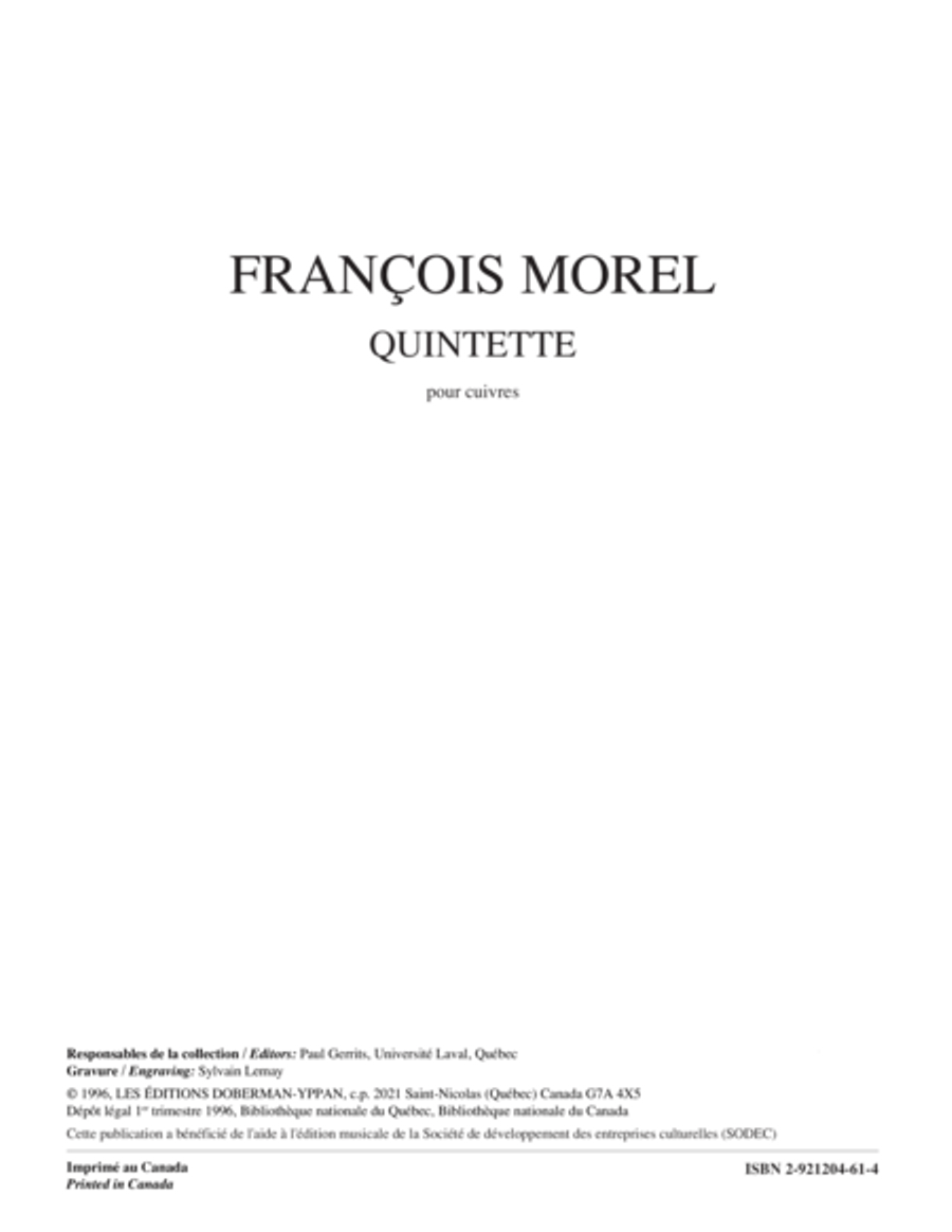 Quintette (brass) Brass Quintet scores gallery preview page 1
